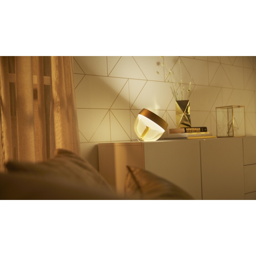 Philips - LED RGB Himmennettävä pöytälamppu Hue IRIS LED/8,2W/230V 2000-6500K kulta