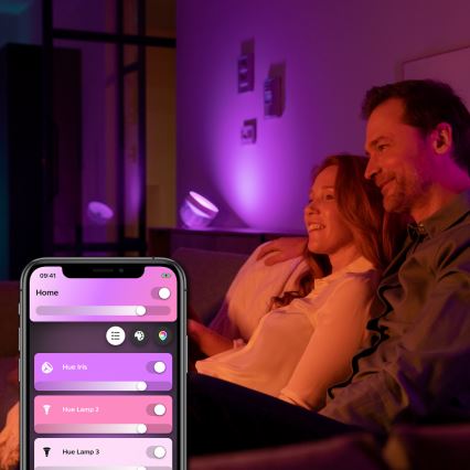 Philips - LED RGB Himmennettävä pöytälamppu Hue IRIS LED/8,2W/230V 2000-6500K musta