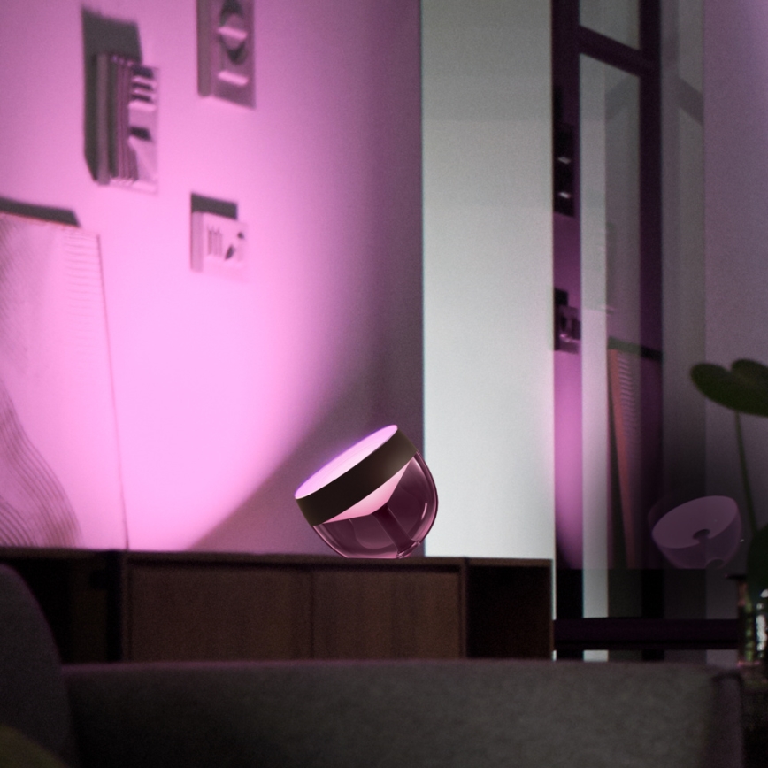 Philips - LED RGB Himmennettävä pöytälamppu Hue IRIS LED/8,2W/230V 2000-6500K musta