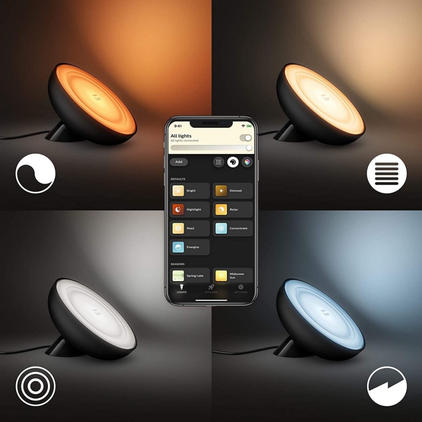Philips - LED RGB Himmennettävä pöytävalaisin Hue BLOOM 1xLED/7,1W/230V