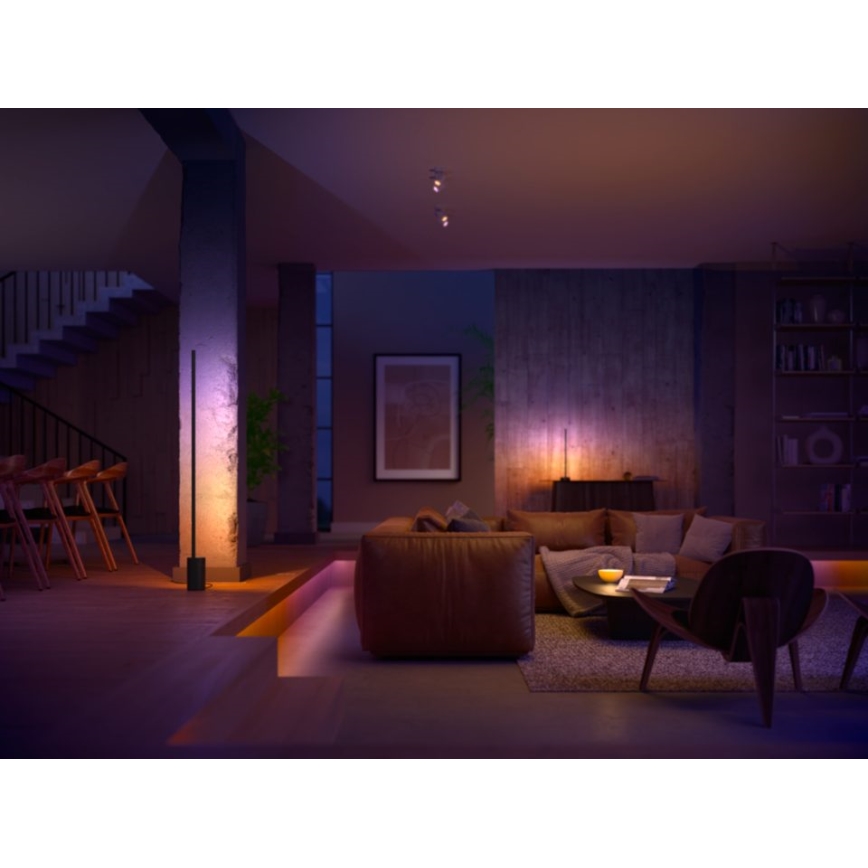 Philips - LED RGB Himmennettävä pöytävalaisin Hue SIGNE LED/12W/230V 2000-6500K musta