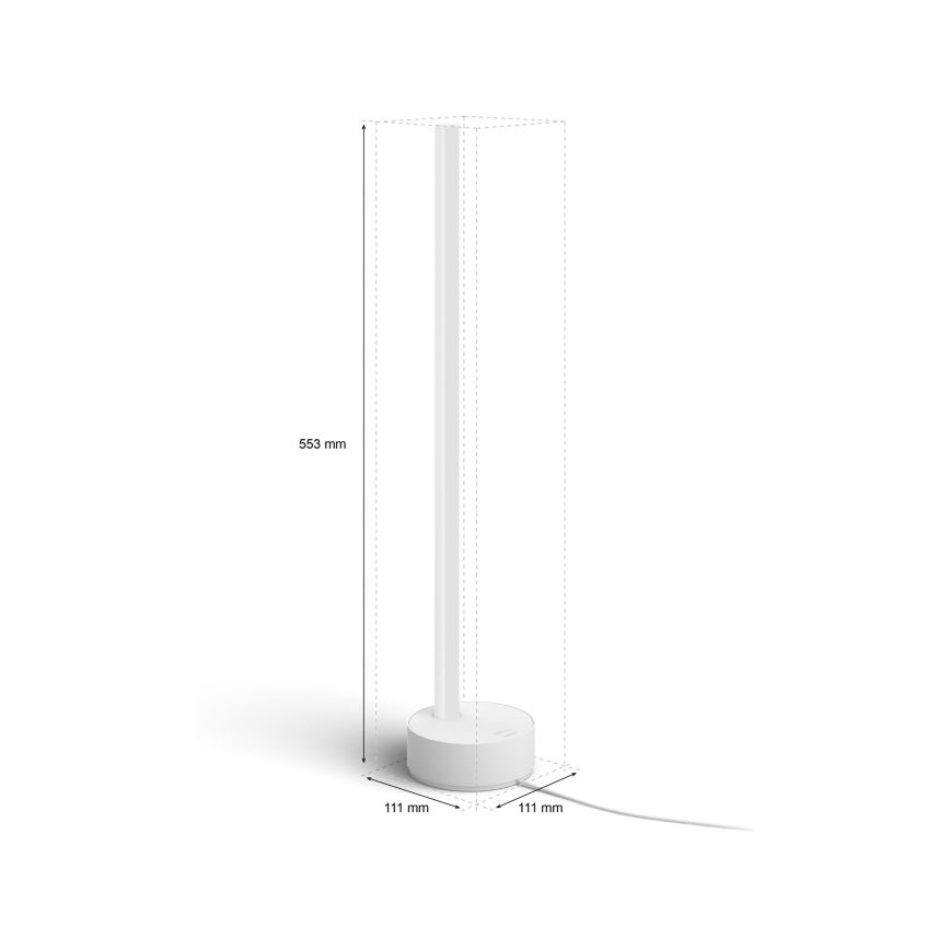 Philips - LED RGB Himmennettävä pöytävalaisin Hue SIGNE LED/12W/230V 2000-6500K valkoinen