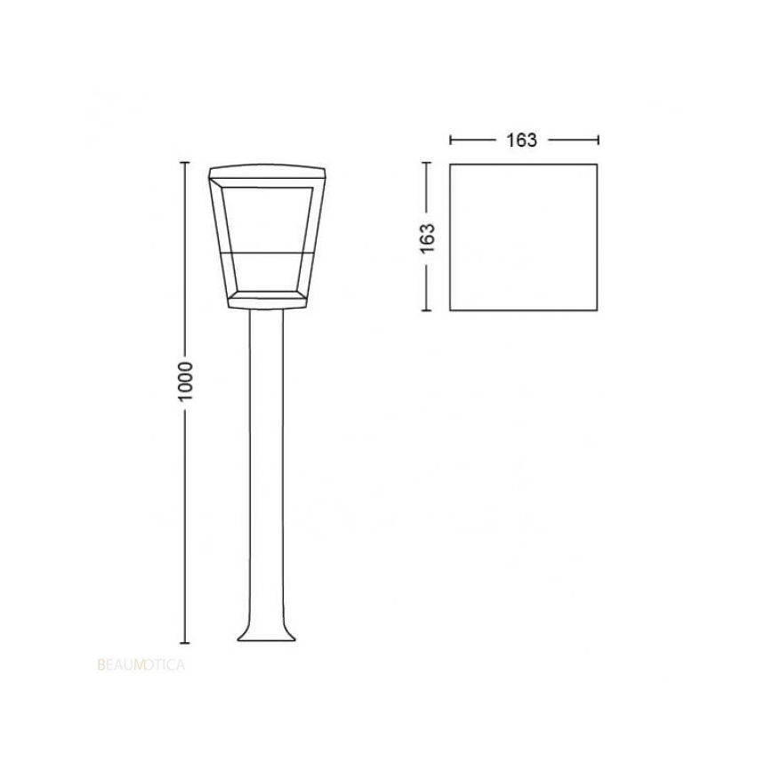 Philips - LED-RGB-ulkovalaisin Hue ECONIC LED/15W/230V IP44