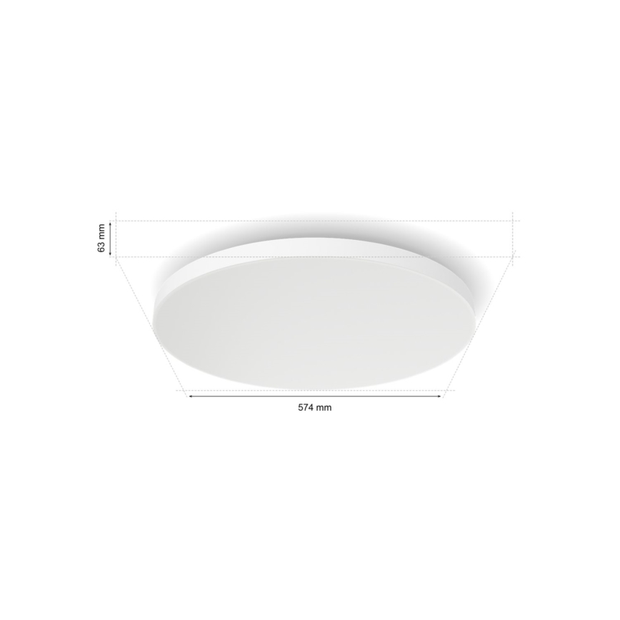 Philips - LED RGBW Himmennettävä kattovalo Hue DATURA LED/67W/230V 2000-6500K