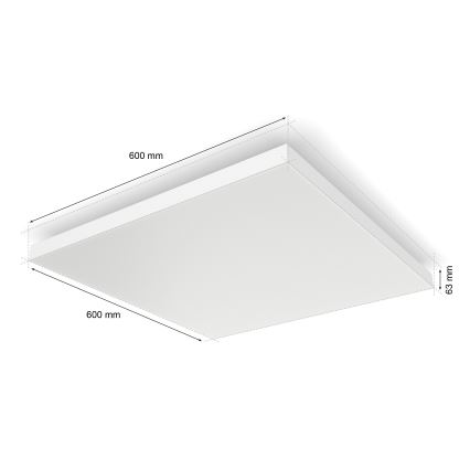 Philips - LED RGBW Himmennettävä kattovalo Hue DATURA LED/67W/230V 2000-6500K