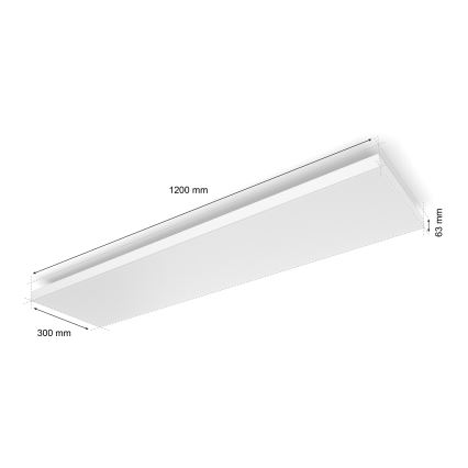 Philips - LED RGBW Himmennettävä kattovalo Hue DATURA LED/67W/230V 2000-6500K