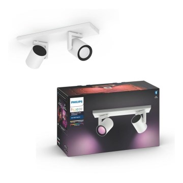 Philips - LED RGBW Himmennettävä kohdevalo Hue ARGENA 2xGU10/5,7W/230V