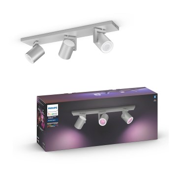 Philips - LED RGBW Himmennettävä kohdevalo Hue ARGENA 3xGU10/5,7W/230V