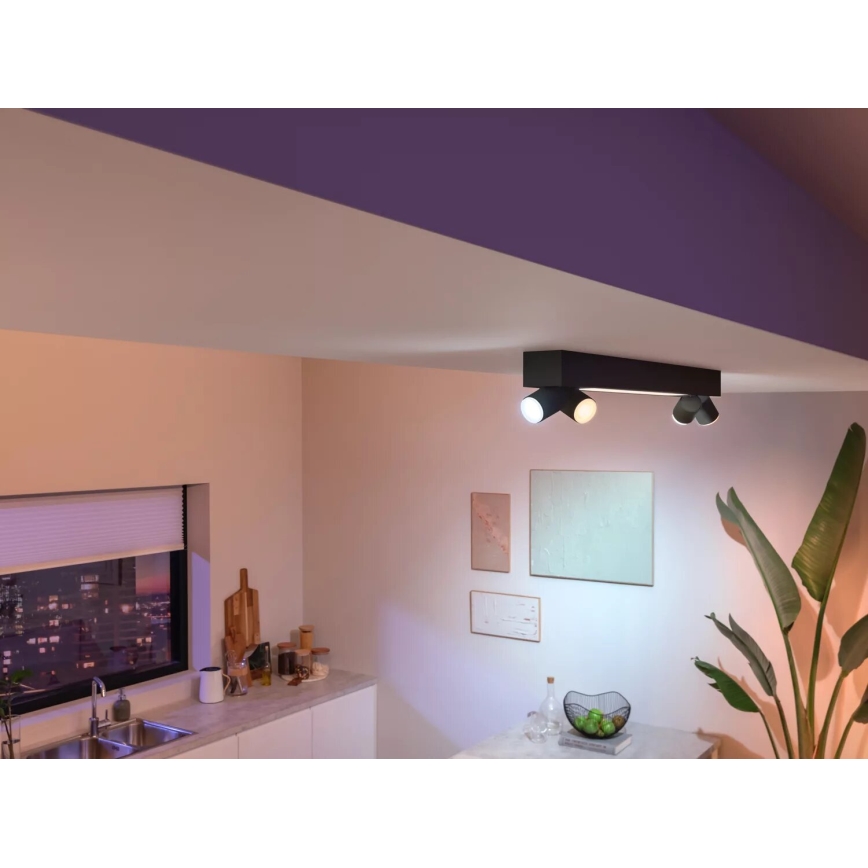 Philips - LED RGBW Himmennettävä kohdevalo Hue CENTRIS 4xGU10/4,2W/230V + LED/11W 2000-6500K