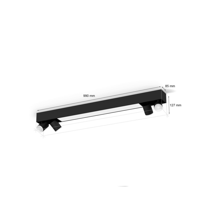 Philips - LED RGBW Himmennettävä kohdevalo Hue CENTRIS 4xGU10/4,2W/230V + LED/11W 2000-6500K