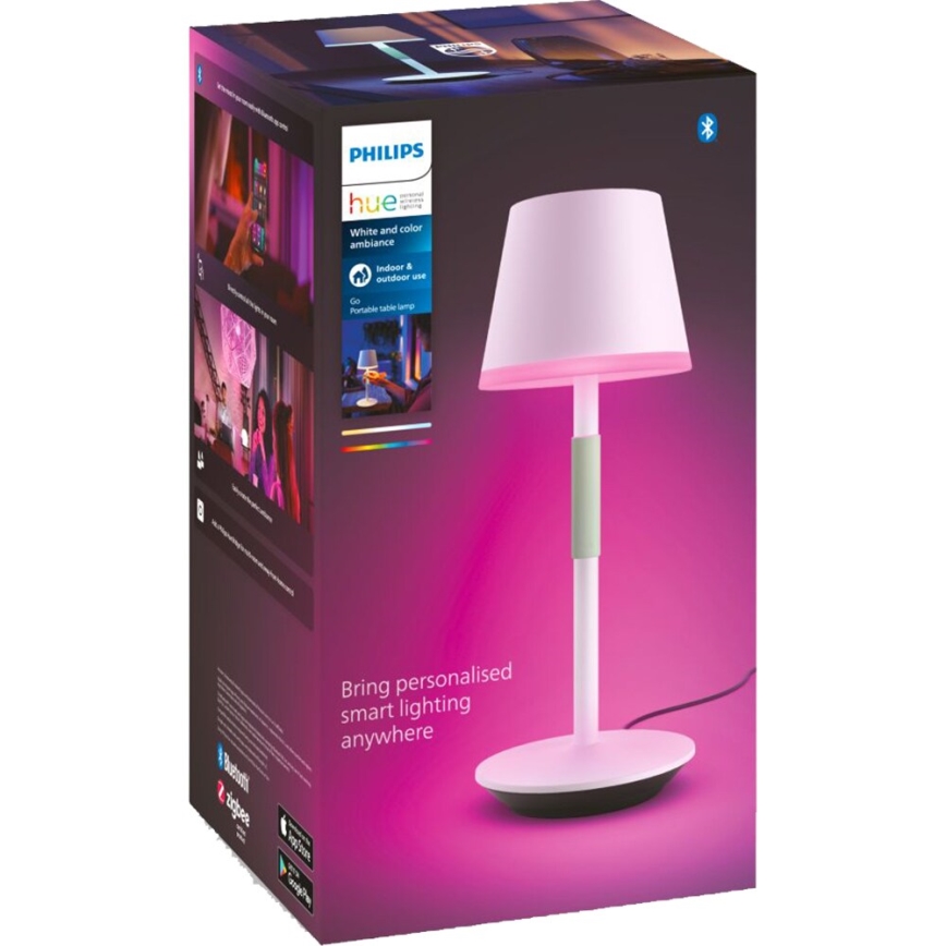 Philips-LED RGBW Himmennettävä kosketuslamppu Hue GO LED/6,2W/230V 2000-6500K IP54