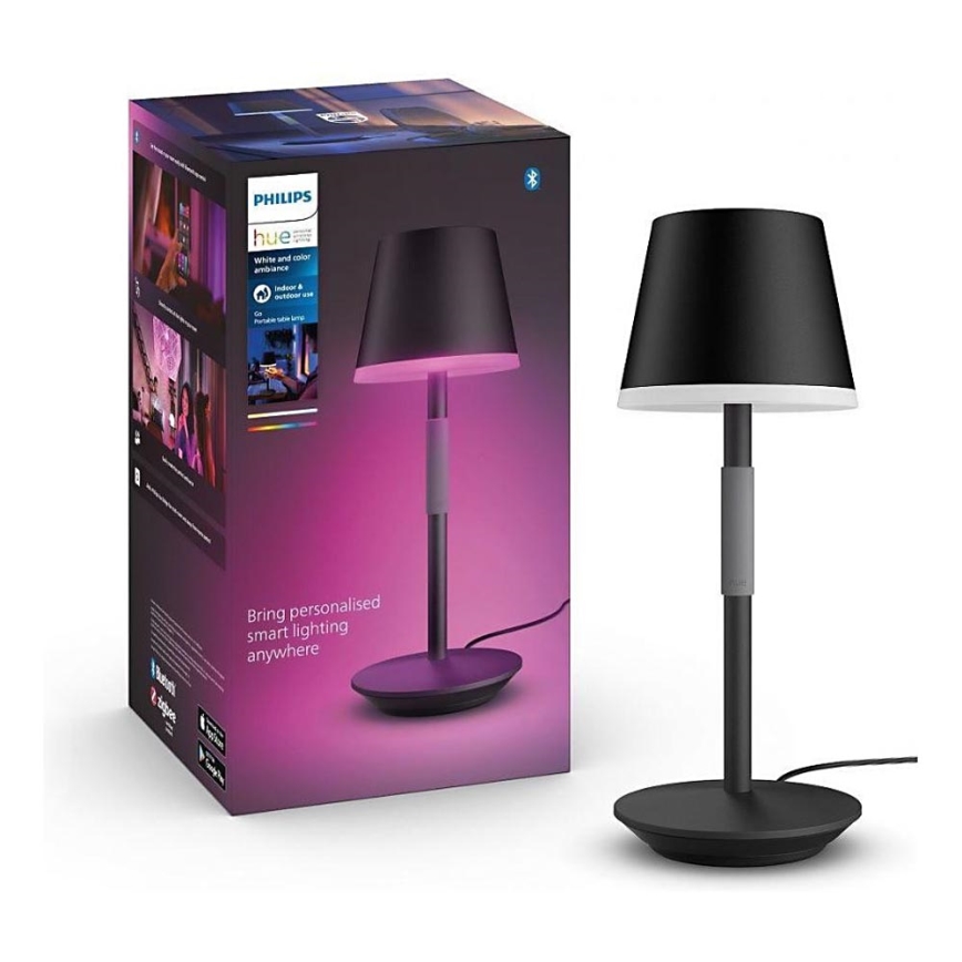 Philips-LED RGBW Himmennettävä kosketuslamppu Hue GO LED/6,2W/230V 2000-6500K IP54