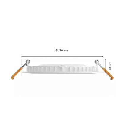 Philips - LED RGBW Himmennettävä kylpyhuoneen kattovalaisin Hue SLIM LED/12W/230V IP44 2200-6500K