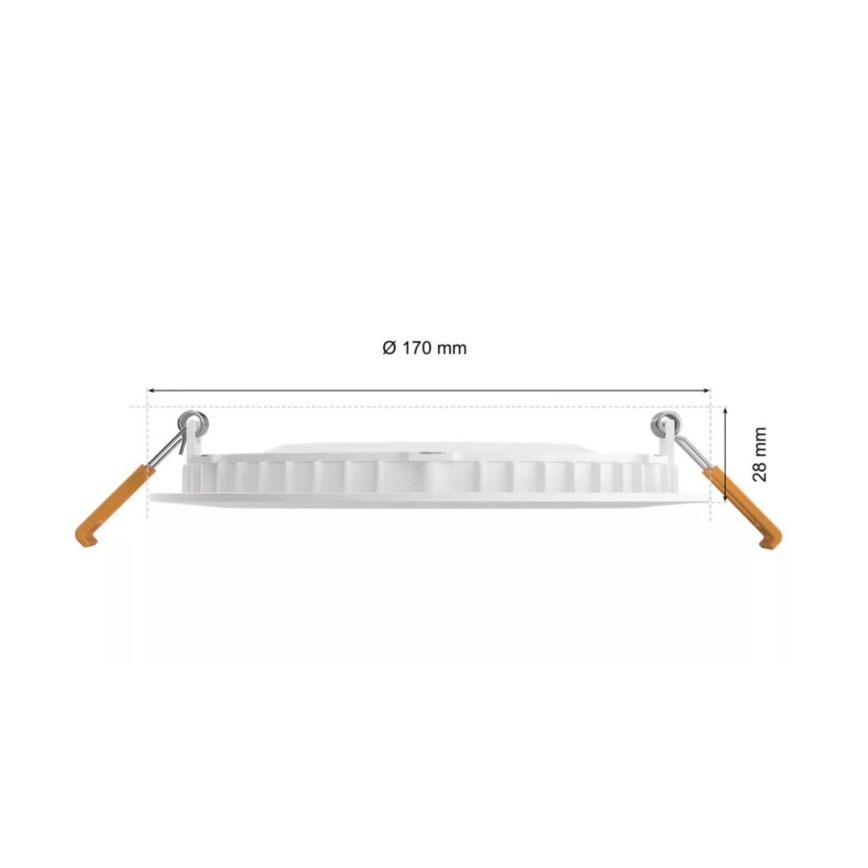 Philips - LED RGBW Himmennettävä kylpyhuoneen kattovalaisin Hue SLIM LED/12W/230V IP44 2200-6500K