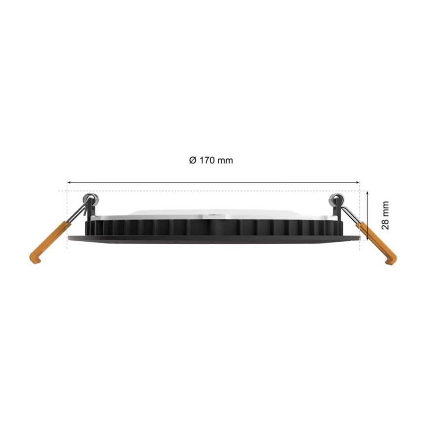 Philips - LED RGBW Himmennettävä kylpyhuoneen kattovalaisin Hue SLIM LED/12W/230V IP44 2200-6500K