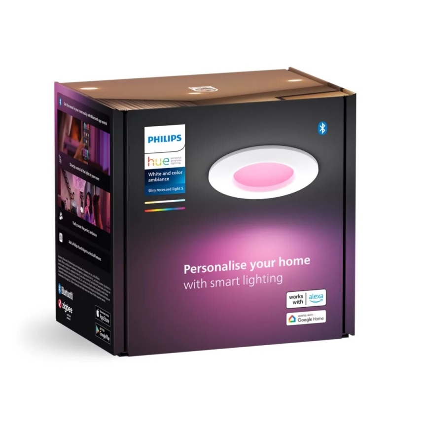 Philips - LED RGBW Himmennettävä kylpyhuoneen kattovalaisin Hue SLIM LED/8,3W/230V 2000-6500K IP44 valkoinen