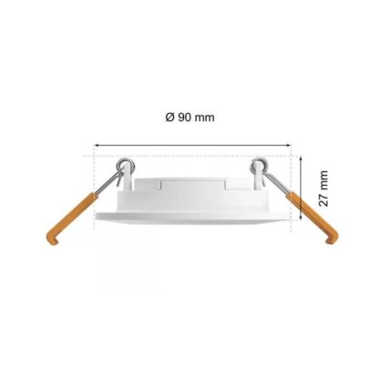 Philips - LED RGBW Himmennettävä kylpyhuoneen kattovalaisin Hue SLIM LED/8,3W/230V 2000-6500K IP44 valkoinen