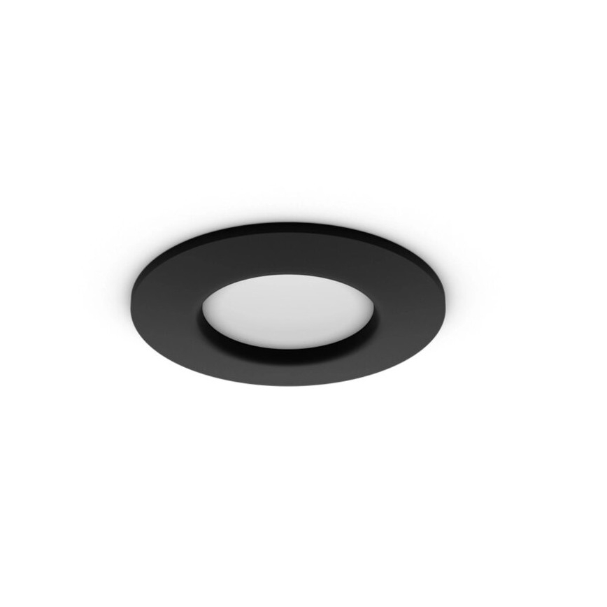 Philips - LED RGBW Himmennettävä kylpyhuoneen kattovalaisin Hue SLIM LED/8,3W/230V 2000-6500K IP44 musta