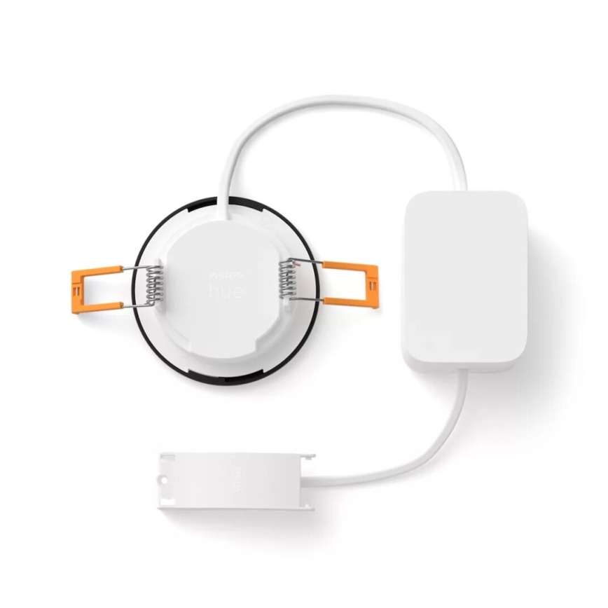 Philips - LED RGBW Himmennettävä kylpyhuoneen kattovalaisin Hue SLIM LED/8,3W/230V 2000-6500K IP44 musta