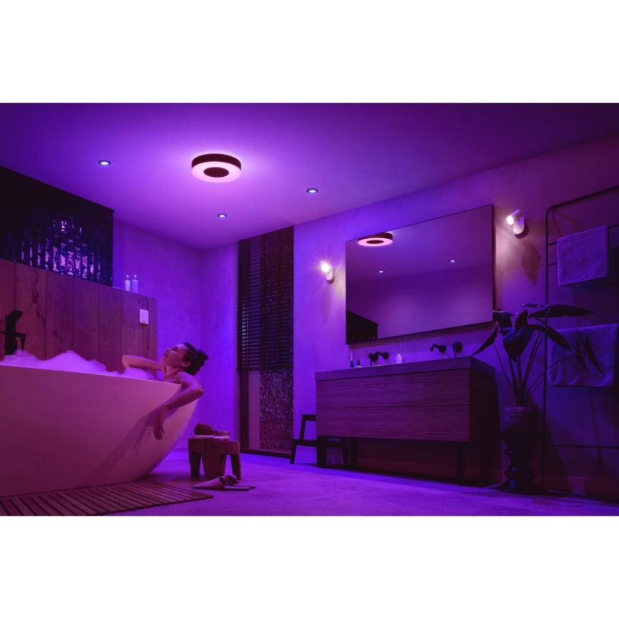 Philips - LED RGBW Himmennettävä kylpyhuonevalo Hue XAMENTO LED/33,5W/230V IP44 d. 381 mm 2000-6500K