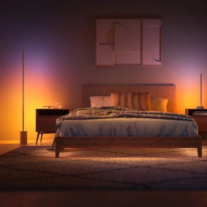 Philips - LED RGBW Himmennettävä lattialamppu Hue SIGNE LED/29W/230V 2000-6500K beige