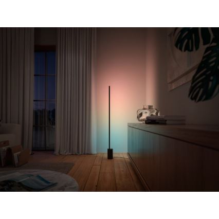 Philips - LED RGBW Himmennettävä lattiavalaisin Hue SIGNE LED/29W/230V 2000-6500K musta