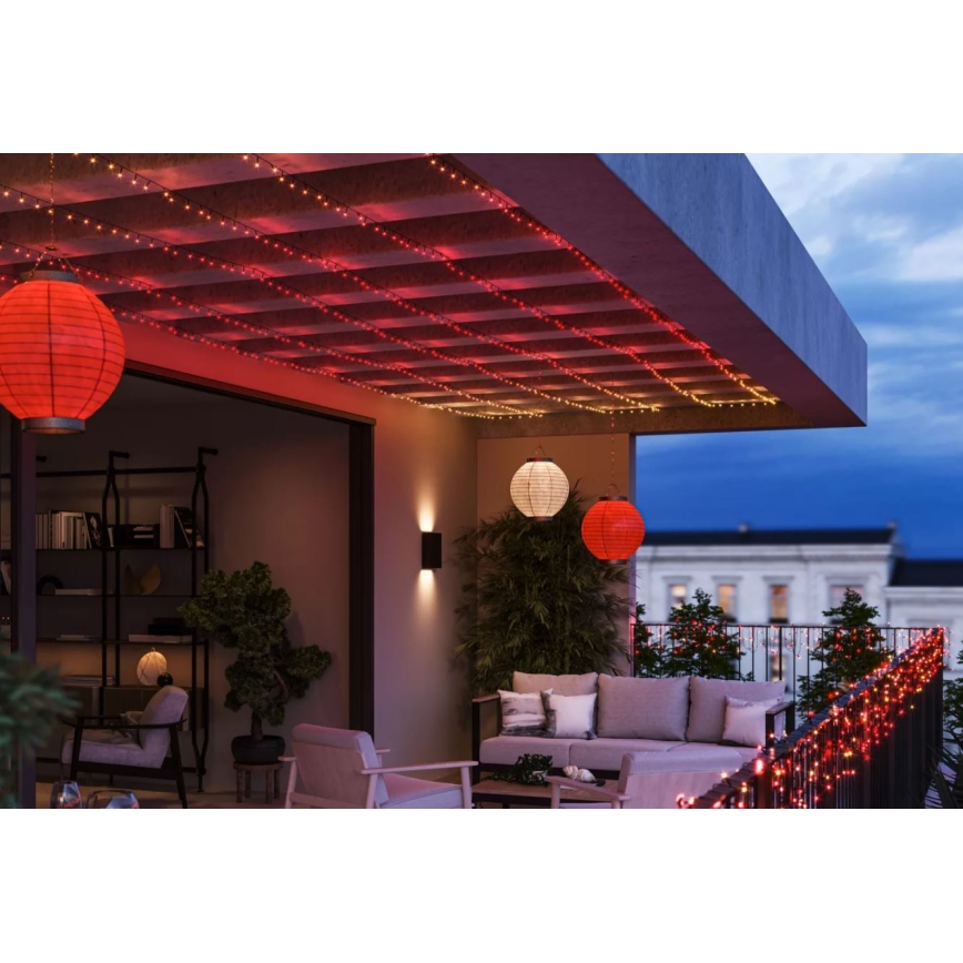 Philips - LED RGBW Himmennettävä ulko ketju HUE WHITE AND COLOR AMBIANCE 500xLED 44,4 m 2000-6500K IP54