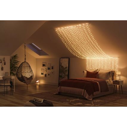 Philips - LED RGBW Himmennettävä ulko ketju HUE WHITE AND COLOR AMBIANCE 500xLED 44,4 m 2000-6500K IP54