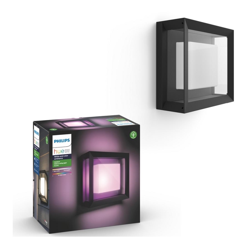 Philips - LED RGBW Himmennettävä ulkoseinävalaisin Hue ECONIC LED/15W/230V 2000-6500K IP44