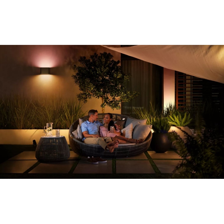 Philips - LED RGBW Himmennettävä ulkoseinävalaisin Hue DYMERA 2xLED/10,2W/230V 2000-6500K IP44