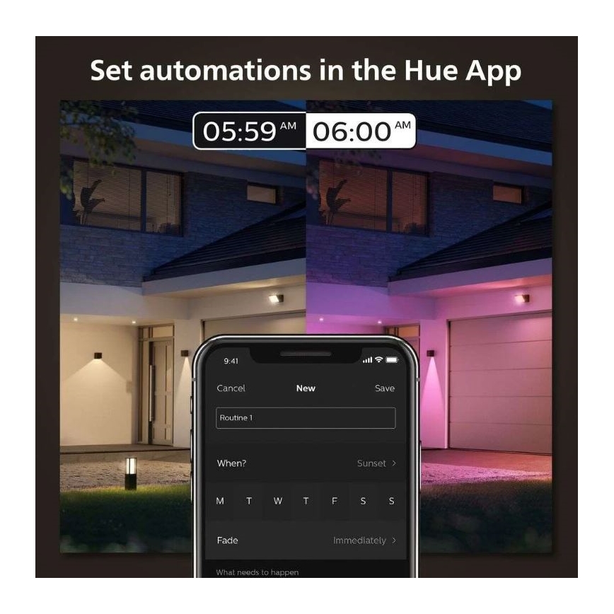 Philips - LED RGBW Himmennettävä ulkoseinävalaisin Hue RESONATE LED/8W/230V 2000–6500K IP44
