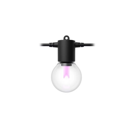 Philips - LED RGBW himmennettävä ulkovaloketju Hue FESTAVIA 10xLED 7 m IP65
