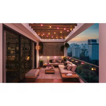 Philips - LED RGBW himmennettävä ulkovalosarja Hue FESTAVIA 20xLED 14m IP65