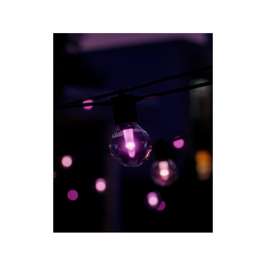 Philips - LED RGBW himmennettävä ulkovalosarja Hue FESTAVIA 20xLED 14m IP65