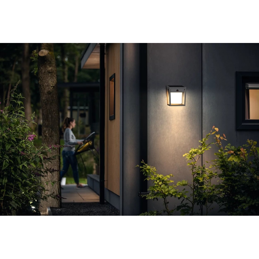 Philips - LED-seinäaurinkovalaisin anturilla BLAISE LED/1,5W/3,7V 3000K IP44