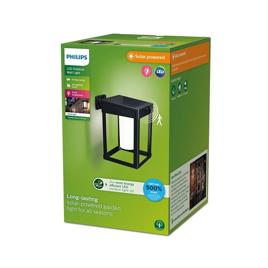 Philips - LED-seinäaurinkovalaisin anturilla CAMILL LED/1,4W/3,7V 2000 mAh IP44