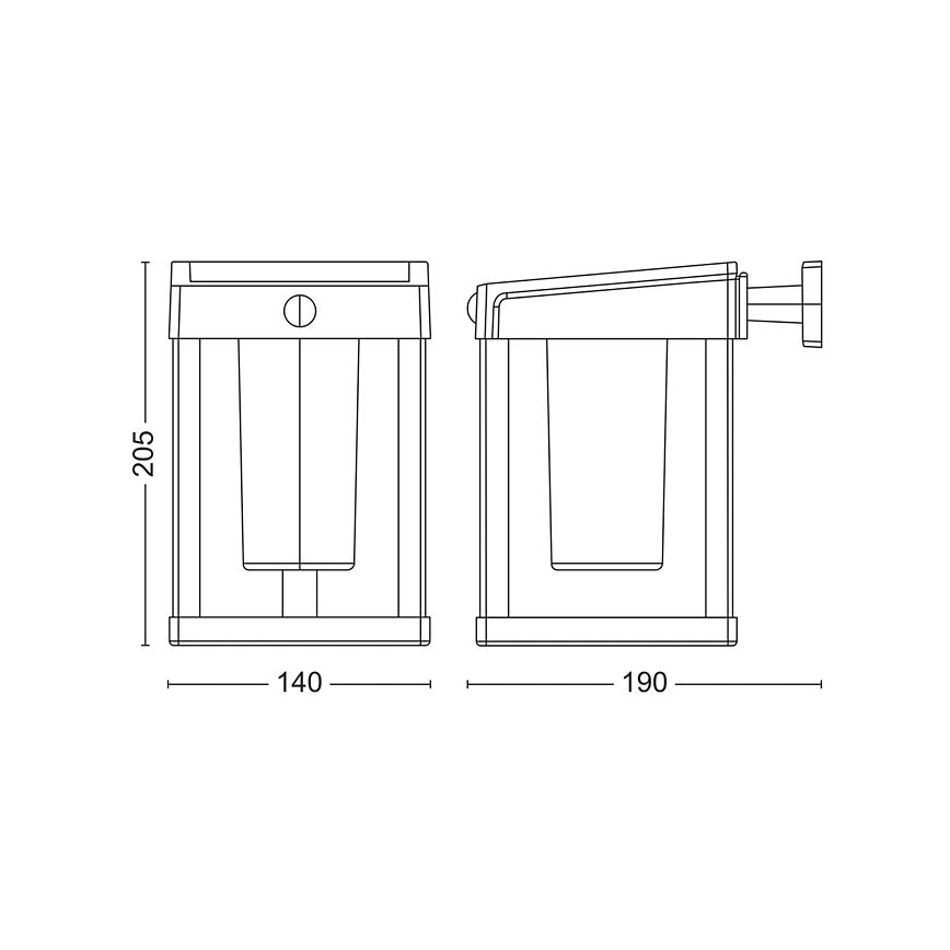 Philips - LED-seinäaurinkovalaisin anturilla CAMILL LED/1,4W/3,7V 2000 mAh IP44