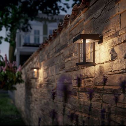 Philips - LED-seinäaurinkovalaisin anturilla CAMILL LED/1,4W/3,7V IP44