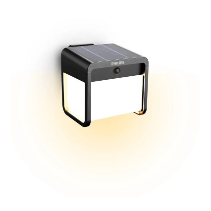 Philips - LED-seinäaurinkovalaisin anturilla EZRA LED/1,8W/3,7V 3000K IP44