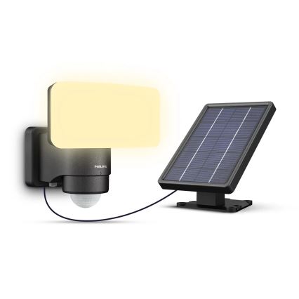 Philips - LED-seinäaurinkovalaisin anturilla TYLUS LED/6W/3,7V 3000K IP44