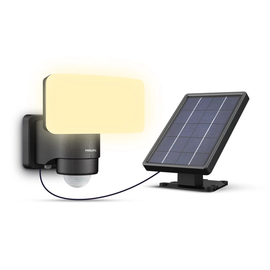 Philips - LED-seinäaurinkovalaisin anturilla TYLUS LED/6W/3,7V 3000K IP44