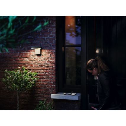 Philips - LED-seinäaurinkovalaisin anturilla ZONAL LED/1,3W/3,7V IP44