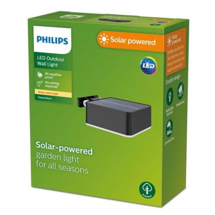 Philips - LED-seinäaurinkovalaisin VYNCE LED/1,5W/3,7V 1500 mAh IP44