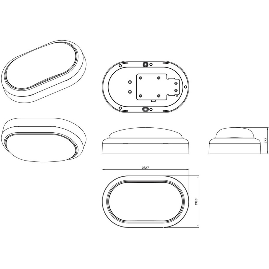 Philips - LED Seinävalo PROJECTLINE LED/15W/230V IP65