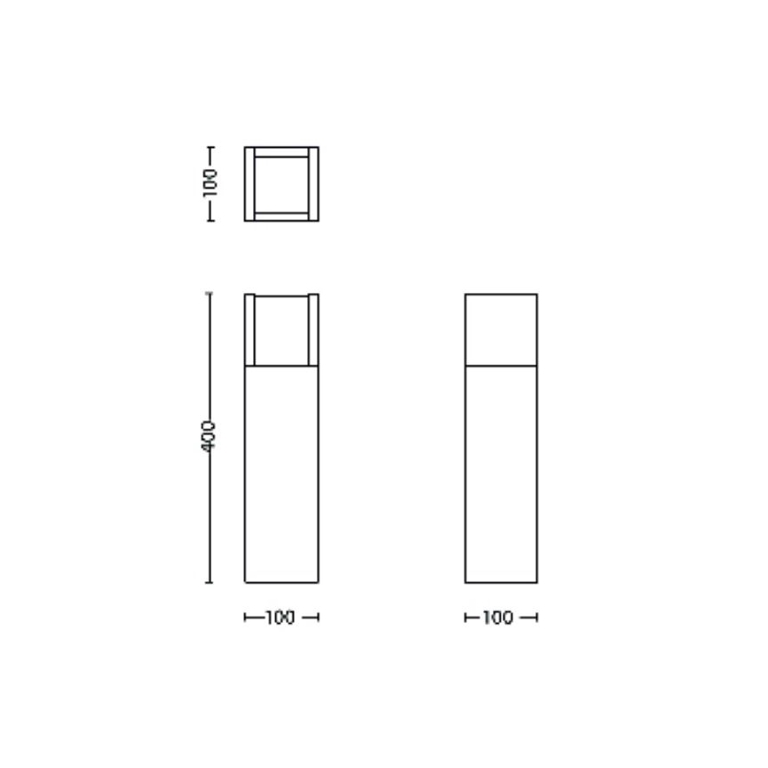 Philips - LED-ulkolamppu ARBOUR LED/3,8W/230V 40 cm 2700K IP44