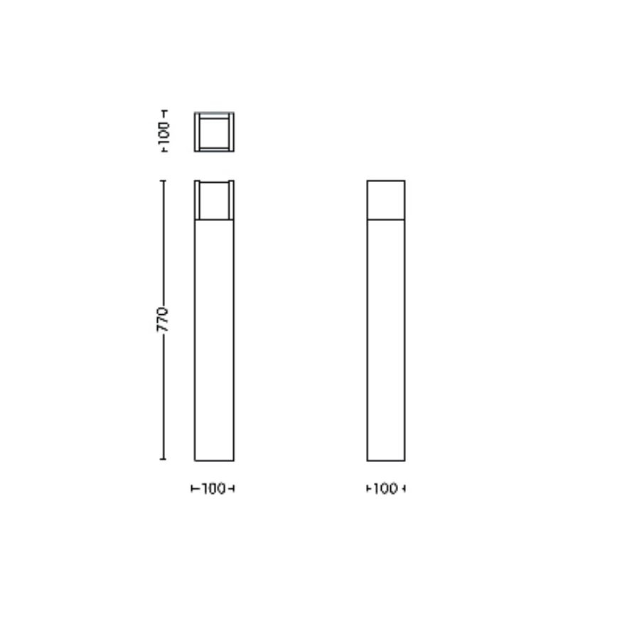 Philips - LED-ulkolamppu ARBOUR LED/3,8W/230V 77 cm 2700K IP44
