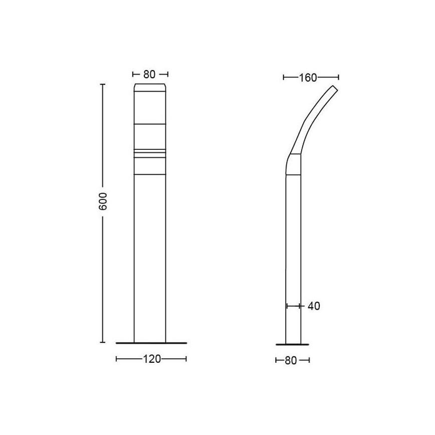 Philips - LED-ulkolamppu LED/12W/230V 4000K 60 cm IP44