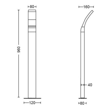 Philips - LED-ulkolamppu LED/12W/230V 4000K 96 cm IP44