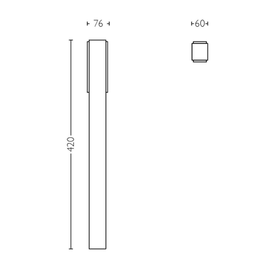 Philips - LED-ulkolamppu STRATOSPHERE LED/3,8W/230V 42 cm 2700K IP44