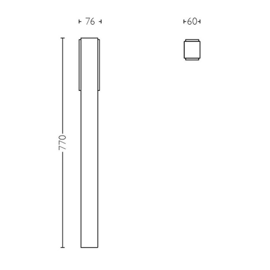 Philips - LED-ulkolamppu STRATOSPHERE LED/3,8W/230V 77 cm 2700K IP44